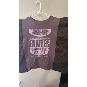 Upcycled Rework Boho Chic The Beatles Band T Shirt